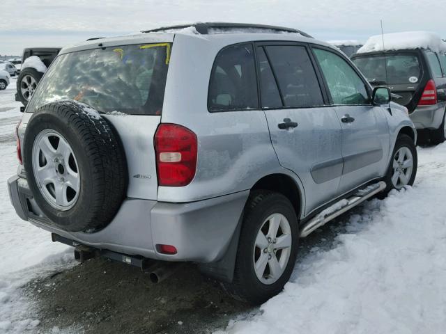 JTEHD20VX46021614 - 2004 TOYOTA RAV4 SILVER photo 4