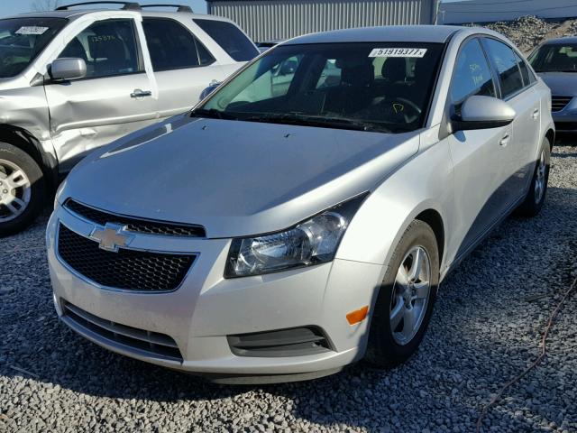 1G1PF5SC4C7319407 - 2012 CHEVROLET CRUZE LT SILVER photo 2