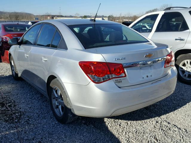 1G1PF5SC4C7319407 - 2012 CHEVROLET CRUZE LT SILVER photo 3