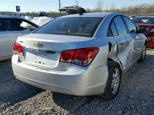 1G1PF5SC4C7319407 - 2012 CHEVROLET CRUZE LT SILVER photo 4