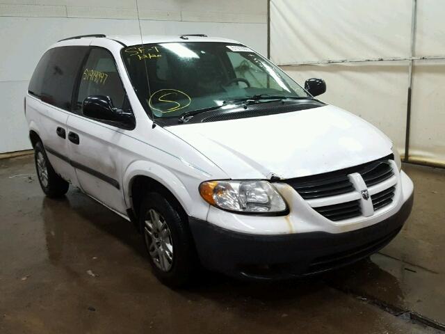 1D4GP25R96B714271 - 2006 DODGE CARAVAN SE WHITE photo 1