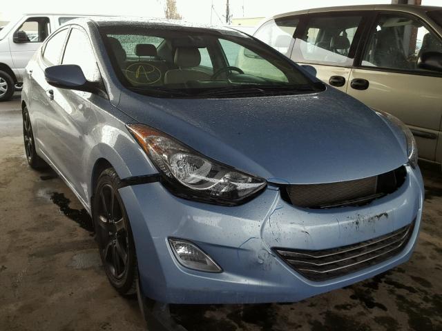 KMHDH4AE3DU843325 - 2013 HYUNDAI ELANTRA GL BLUE photo 1