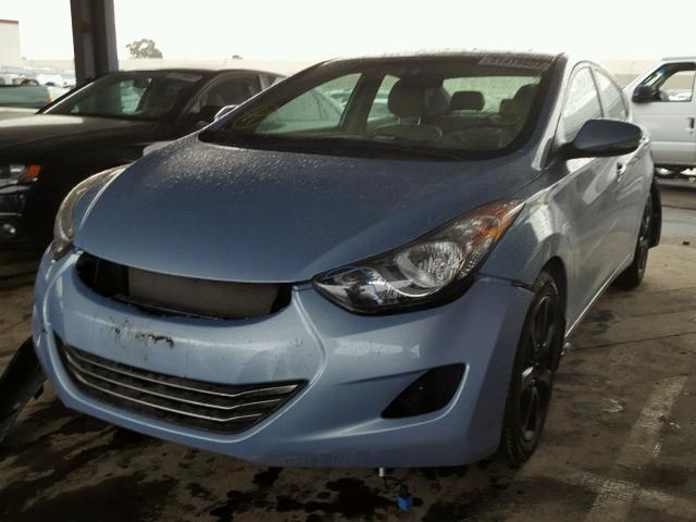 KMHDH4AE3DU843325 - 2013 HYUNDAI ELANTRA GL BLUE photo 2