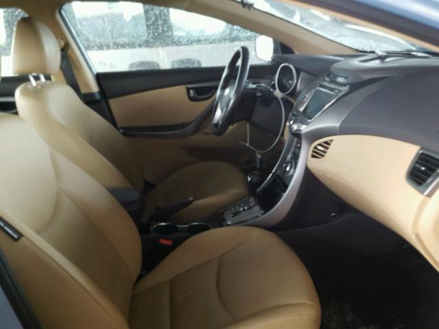 KMHDH4AE3DU843325 - 2013 HYUNDAI ELANTRA GL BLUE photo 5