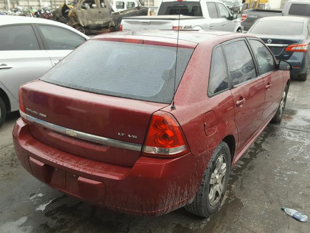 1G1ZU64874F232167 - 2004 CHEVROLET MALIBU MAX 红色 照片 4