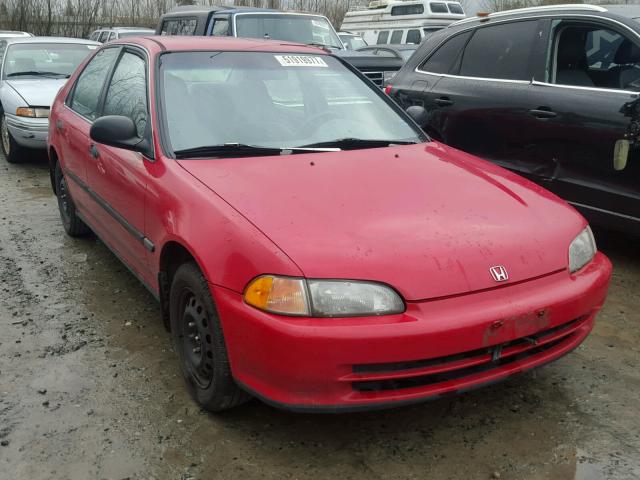 1HGEG8655SL068283 - 1995 HONDA CIVIC LX RED photo 1