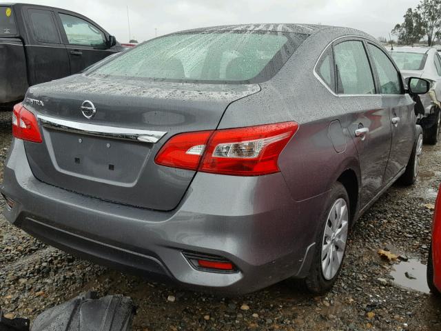 3N1AB7APXGY338091 - 2016 NISSAN SENTRA S GRAY photo 4