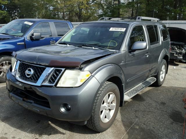 5N1AR18U08C667535 - 2008 NISSAN PATHFINDER GRAY photo 2