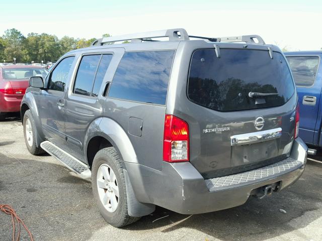 5N1AR18U08C667535 - 2008 NISSAN PATHFINDER GRAY photo 3