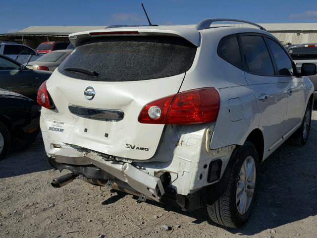 JN8AS5MV5CW415161 - 2012 NISSAN ROGUE S WHITE photo 4