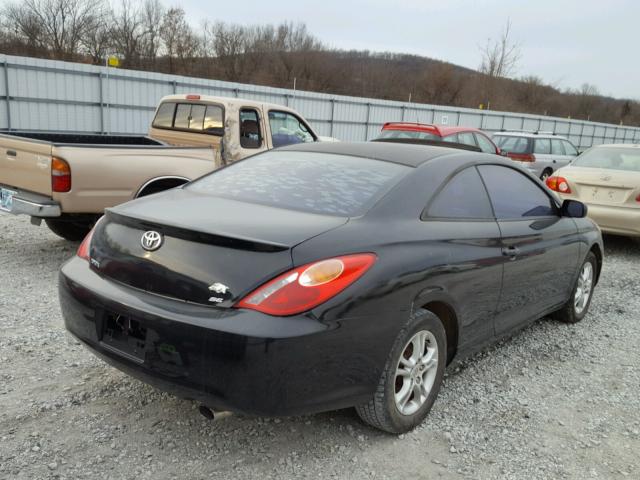 4T1CE38P65U962266 - 2005 TOYOTA CAMRY SOLA BLACK photo 4