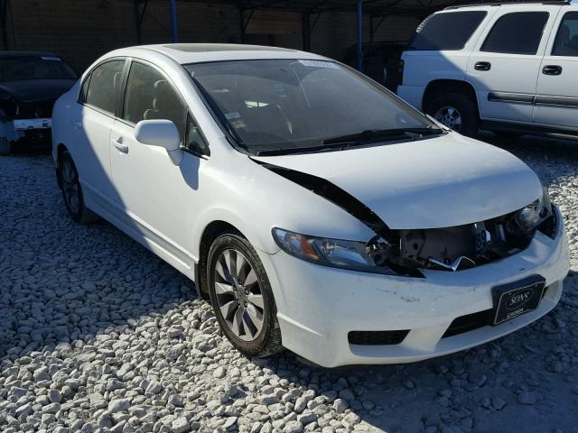 1HGFA16899L012199 - 2009 HONDA CIVIC EX WHITE photo 1