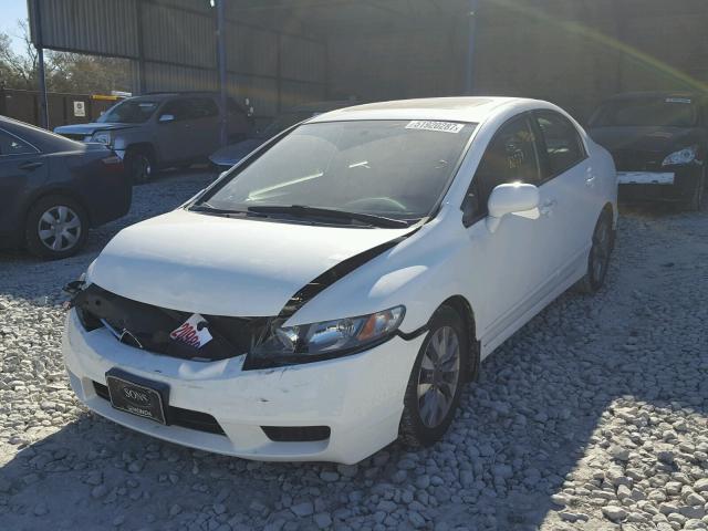 1HGFA16899L012199 - 2009 HONDA CIVIC EX WHITE photo 2