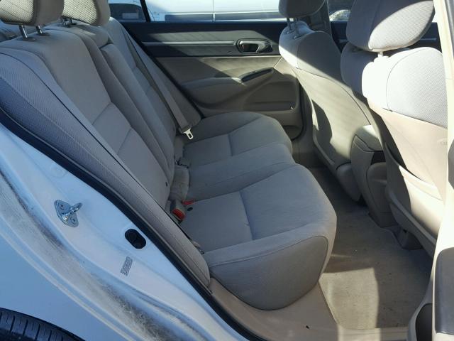1HGFA16899L012199 - 2009 HONDA CIVIC EX WHITE photo 6