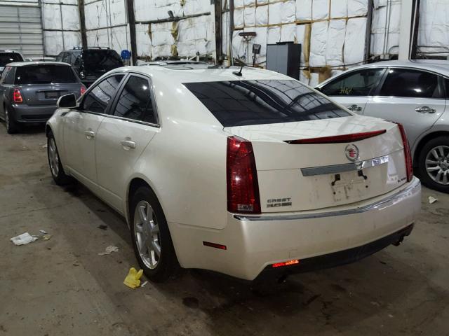 1G6DR57V980192765 - 2008 CADILLAC CTS HI FEA WHITE photo 3