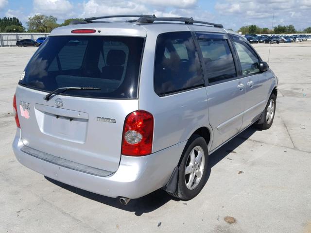 JM3LW28A930358701 - 2003 MAZDA MPV WAGON SILVER photo 4