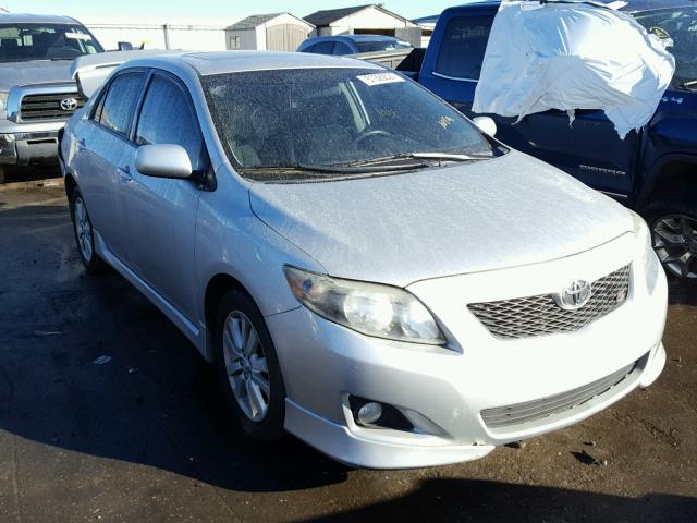 1NXBU40E99Z148570 - 2009 TOYOTA COROLLA BA SILVER photo 1