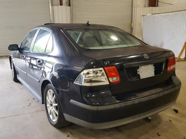 YS3FB49S631027937 - 2003 SAAB 9-3 LINEAR BLACK photo 3