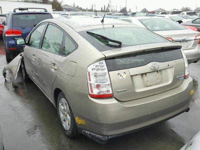 JTDKB20U167082936 - 2006 TOYOTA PRIUS TAN photo 3