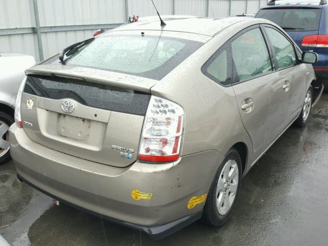 JTDKB20U167082936 - 2006 TOYOTA PRIUS TAN photo 4