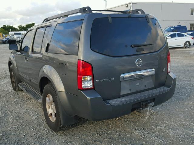 5N1AR18U27C638049 - 2007 NISSAN PATHFINDER GRAY photo 3