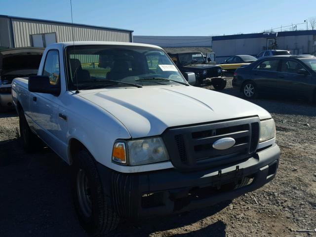 1FTYR10DX7PA03779 - 2007 FORD RANGER WHITE photo 1