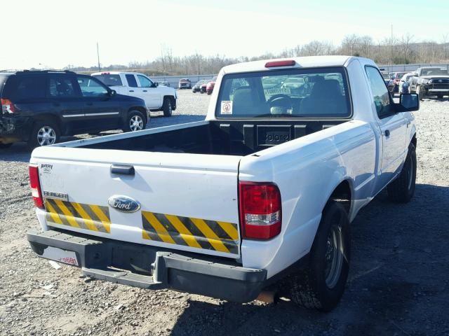 1FTYR10DX7PA03779 - 2007 FORD RANGER WHITE photo 4