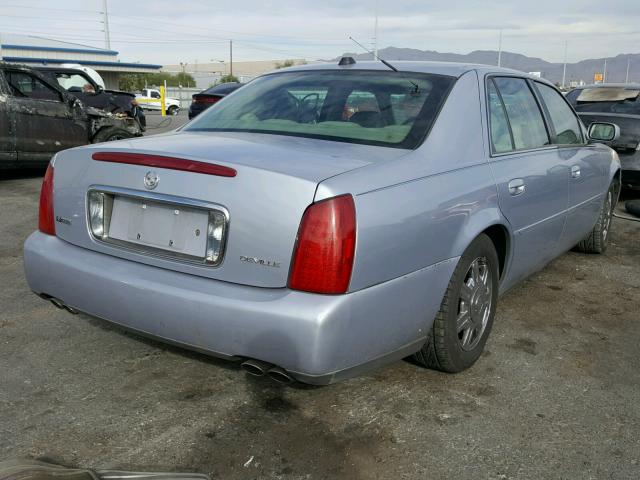 1G6KD54Y24U235415 - 2004 CADILLAC DEVILLE BLUE photo 4