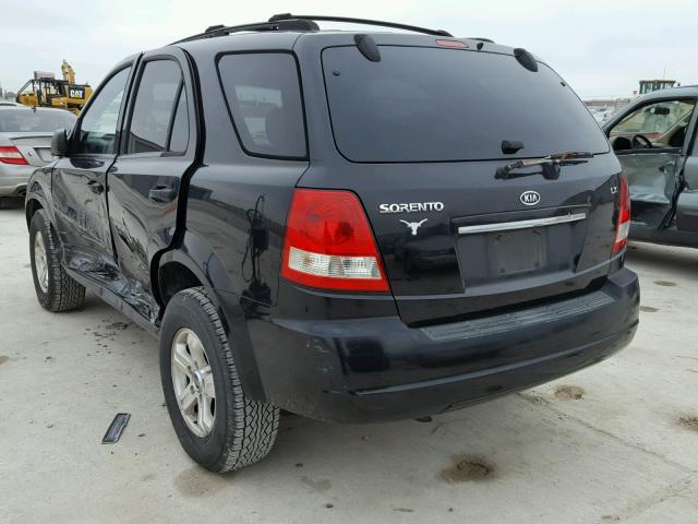 KNDJD733X55498886 - 2005 KIA SORENTO EX BLACK photo 3