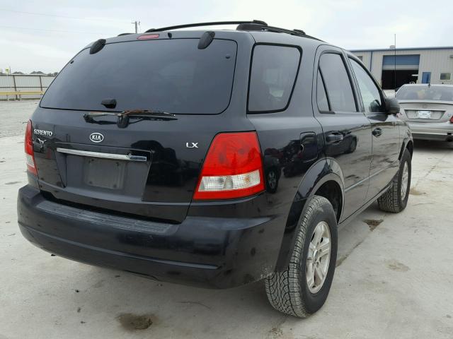 KNDJD733X55498886 - 2005 KIA SORENTO EX BLACK photo 4