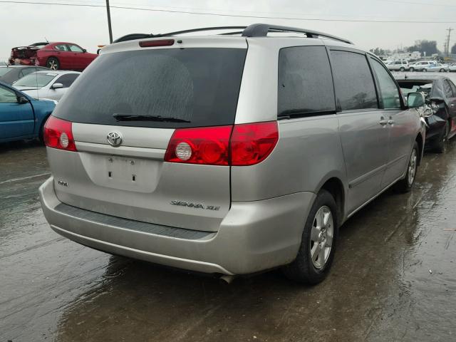 5TDZK22C77S016871 - 2007 TOYOTA SIENNA XLE SILVER photo 4