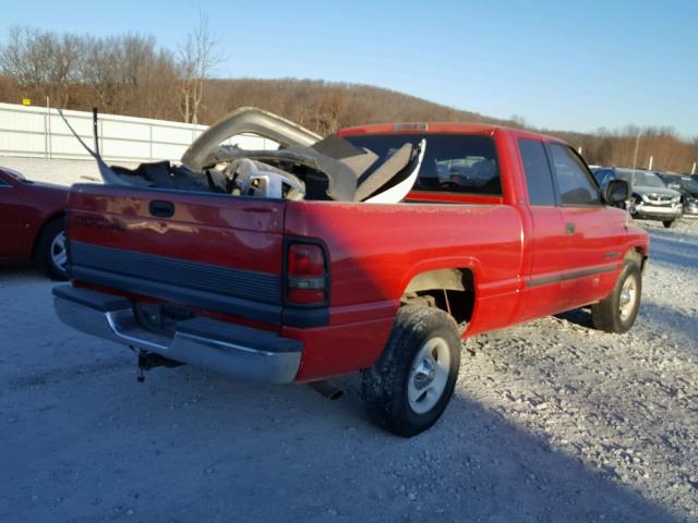 3B7HC13Y31M288516 - 2001 DODGE RAM 1500 RED photo 4