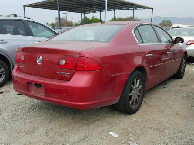 1G4HR57Y16U143702 - 2006 BUICK LUCERNE CX RED photo 4