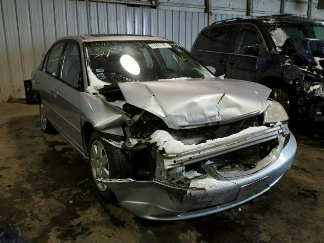 1HGES25721L017854 - 2001 HONDA CIVIC EX ვერცხლისფერი ფოტო 1