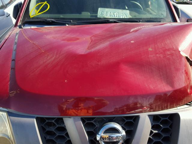 5N1AN08U98C524198 - 2008 NISSAN XTERRA OFF RED photo 7