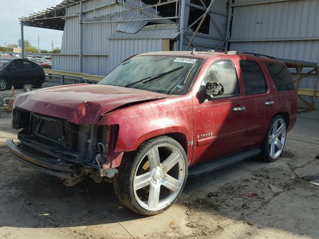 1GNFC13C27R338154 - 2007 CHEVROLET TAHOE C150 MAROON photo 2