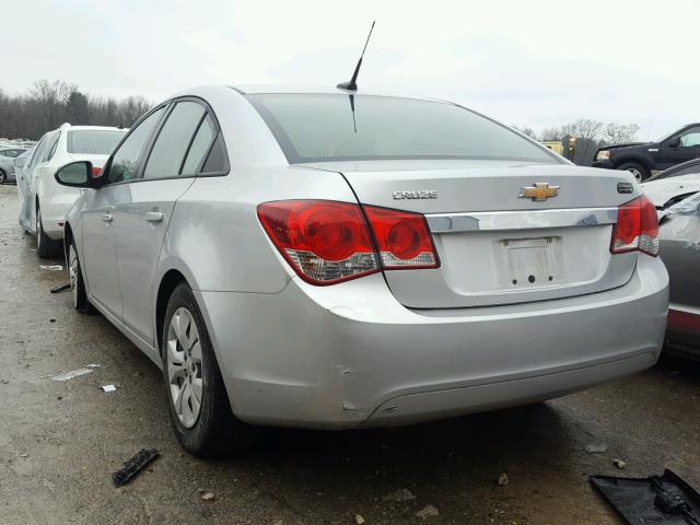 1G1PA5SH8D7131100 - 2013 CHEVROLET CRUZE LS SILVER photo 3