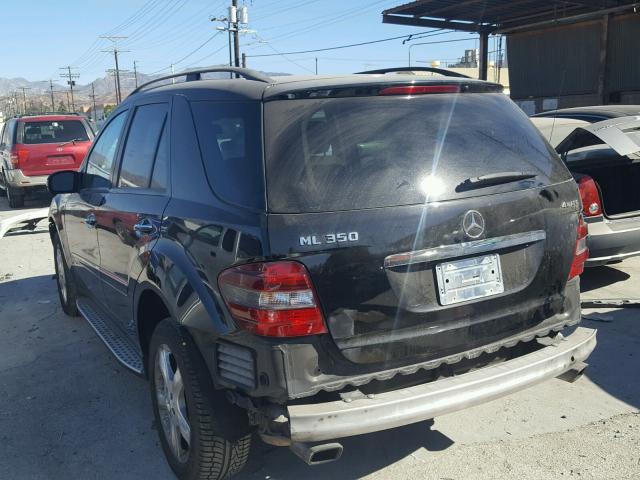 4JGBB86E77A269035 - 2007 MERCEDES-BENZ ML 350 BLACK photo 3