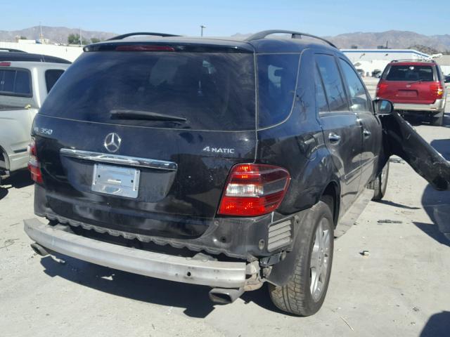 4JGBB86E77A269035 - 2007 MERCEDES-BENZ ML 350 BLACK photo 4