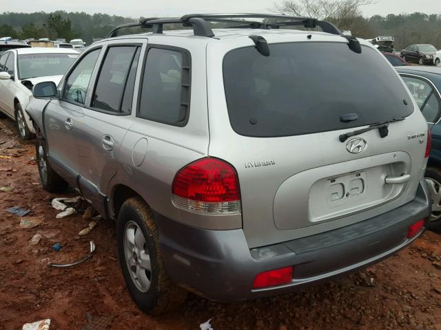 KM8SC13D35U920172 - 2005 HYUNDAI SANTA FE G SILVER photo 3