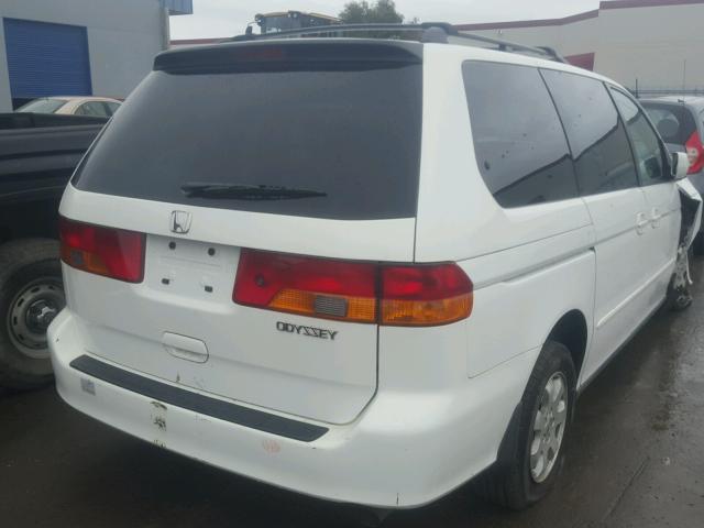 2HKRL18032H576812 - 2002 HONDA ODYSSEY EX WHITE photo 4