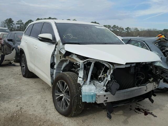 5TDZZRFH2HS229562 - 2017 TOYOTA HIGHLANDER WHITE photo 1