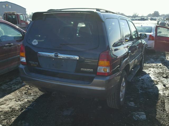 4F2CZ96154KM28762 - 2004 MAZDA TRIBUTE ES BLACK photo 4