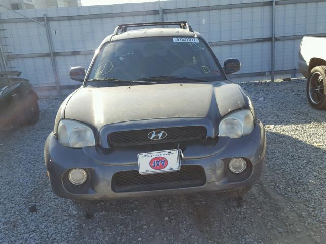 KM8SC13D72U173977 - 2002 HYUNDAI SANTA FE G BLACK photo 9