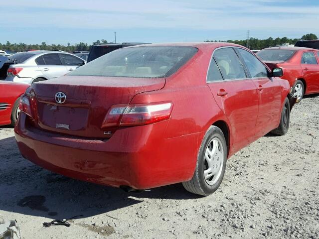 4T1BE46K47U138049 - 2007 TOYOTA CAMRY NEW RED photo 4