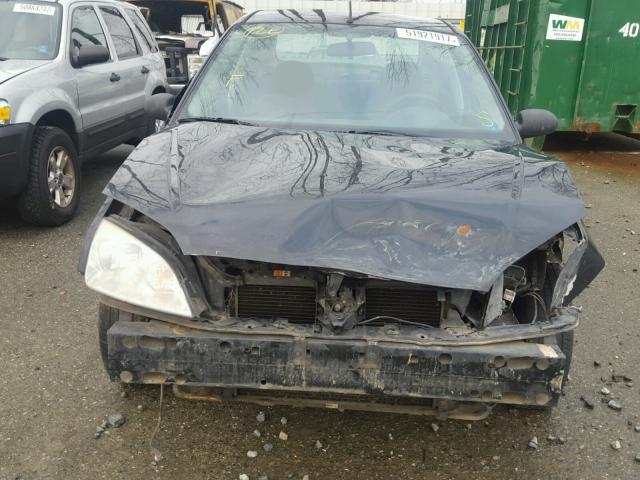 1FAFP34NX7W171798 - 2007 FORD FOCUS ZX4 BLACK photo 9