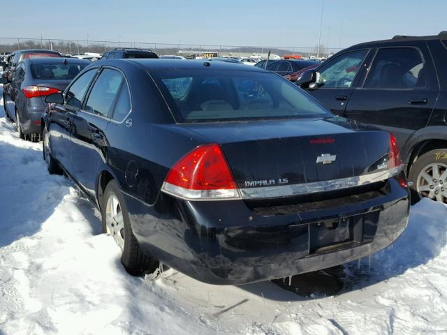 2G1WB55K389140890 - 2008 CHEVROLET IMPALA LS BLACK photo 3