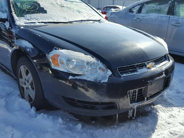 2G1WB55K389140890 - 2008 CHEVROLET IMPALA LS BLACK photo 9