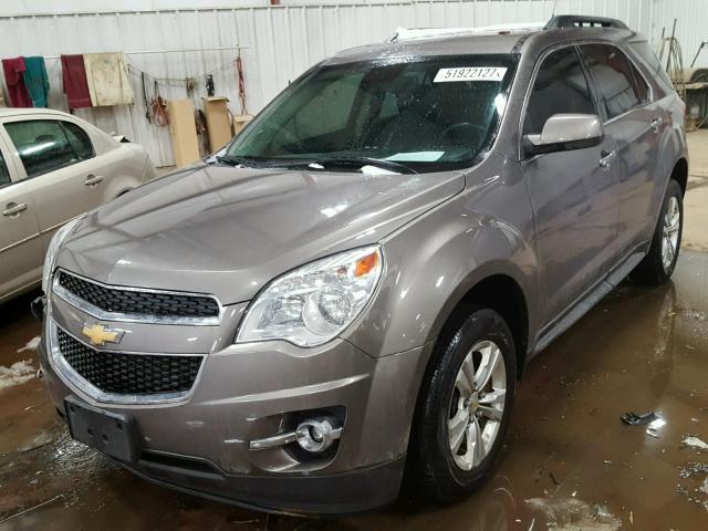 2GNALDEK2C6104358 - 2012 CHEVROLET EQUINOX LT BROWN photo 2