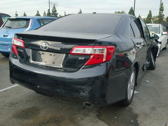 4T1BF1FK9EU366119 - 2014 TOYOTA CAMRY L BLACK photo 4